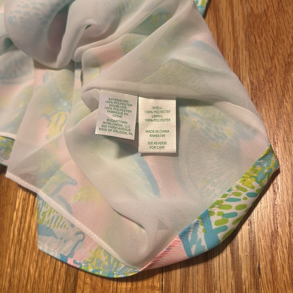 Lily Pulitzer One Shoulder Top - Picture 6 of 8